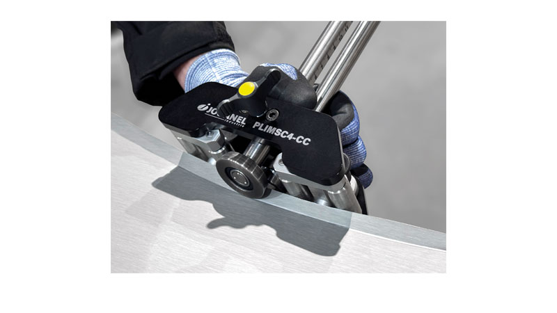 Plieuse à main courbe, simple colonne, 4 rouleaux de guidage - 200 mm